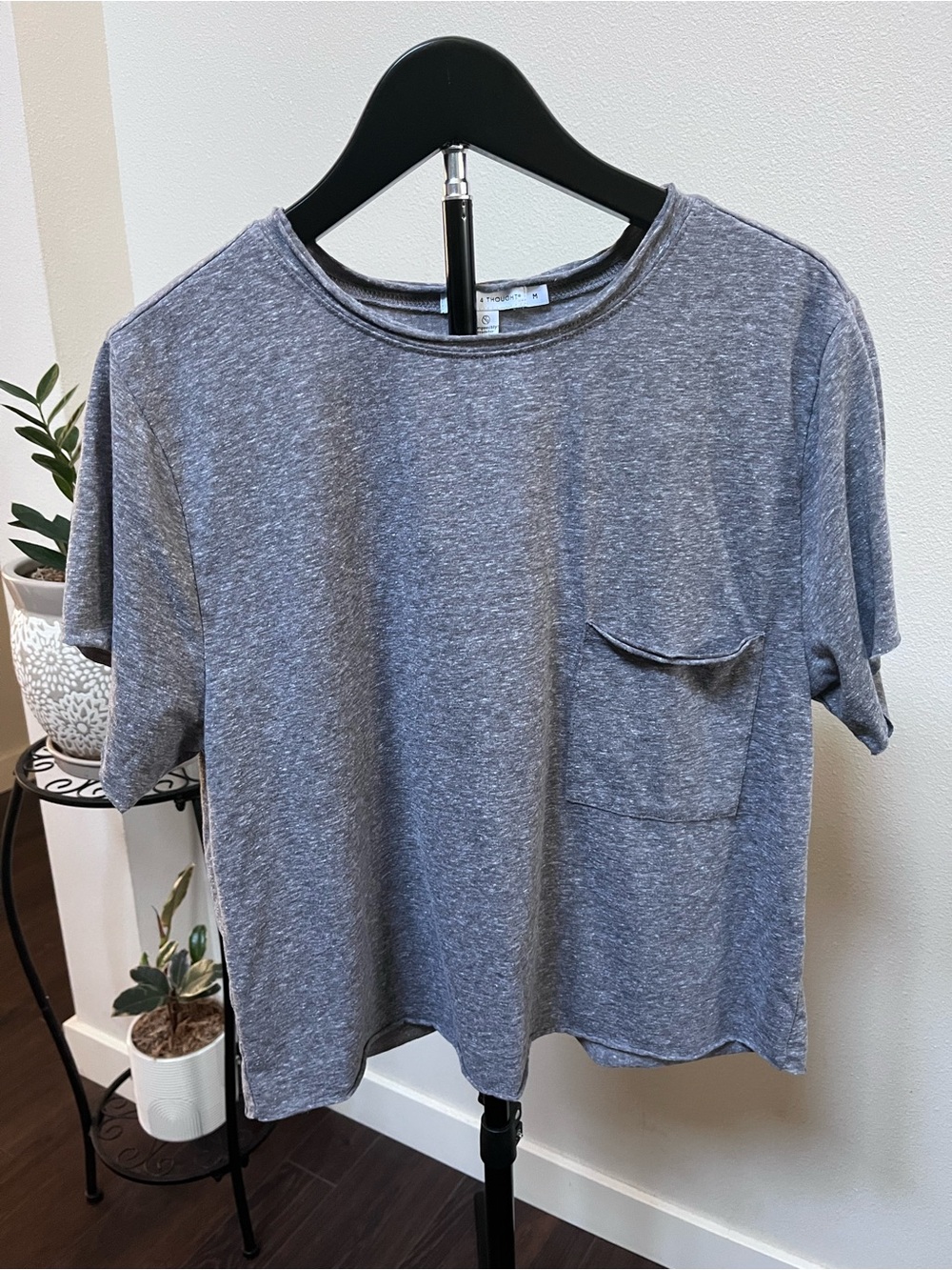 Threads 4 Thought Heathered Gray Pocket Short Sleeve Tee